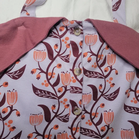 Kate Quinn Organics Halter Dress 8y NEW Floral Vine - Picture 6 of 9